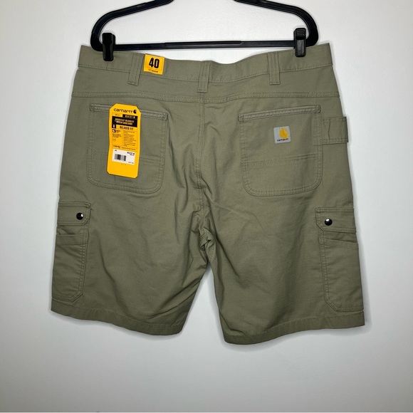 NWT CARHARTT Rugged Flex Relaxed Fit Ripstop Cargo Shorts Gray 40 - Picture 3 of 6